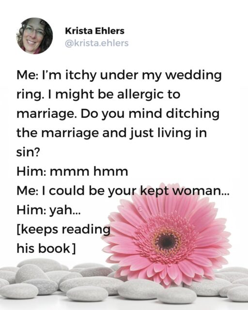 I think he is becoming immune to my antics. 
#middledagedmarriedcouple #marriedlifehumor #marriedlife