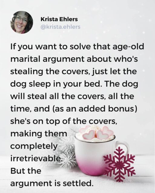 Separate blankets. It's the only solution.

 #momcomedy #funnymommy #christianjokes #momlıfe #momcom #momsirl #genxlife #funnymoms #momjokesfordays #GenXHumor #genxmoms #marriedwithchildren #marriedlife #marriagejoke #christianmarriage #middledagedmarriedcouple #marriedlifehumor #marriagejokes #genxwoman