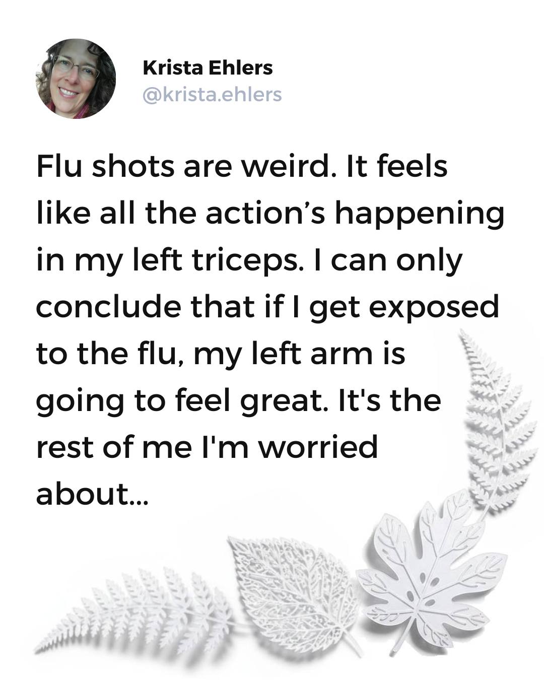 #flushotseason #flushot 
#parenthumor #momsirl #genxlife #funnymommy #momjokesfordays #momcom #sahmlifevibes #momjokes #christianjokes #momcomedy
