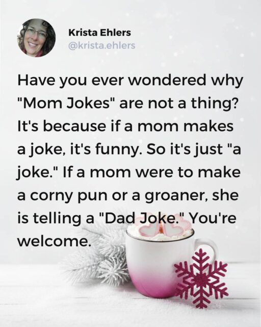 Always here for you to explain humor.
#dadjokes #marriagejokes #genxlife #momsirl #funnymoms #momcomedy #genxmoms #momjokesfordays #marriedlife #GenXHumor #momcom #christianjokes #marriedlifehumor #marriagejoke #funnymommy #parenthumor